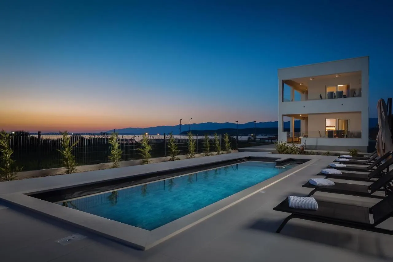 Villa Sunset Bay - Amazing View And Large Heated Pool Ljubač 0*,  Kroatien